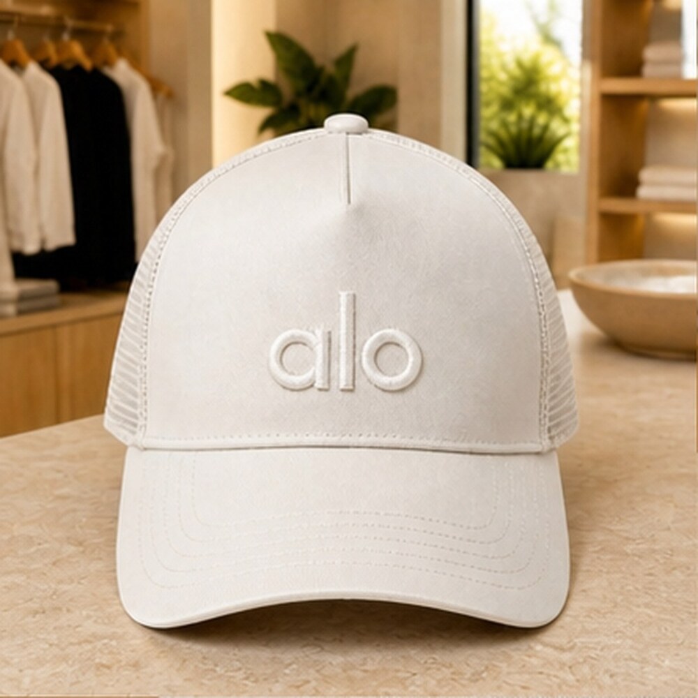 ALO Yoga Classic Ivory Athletic Style Mesh Cap